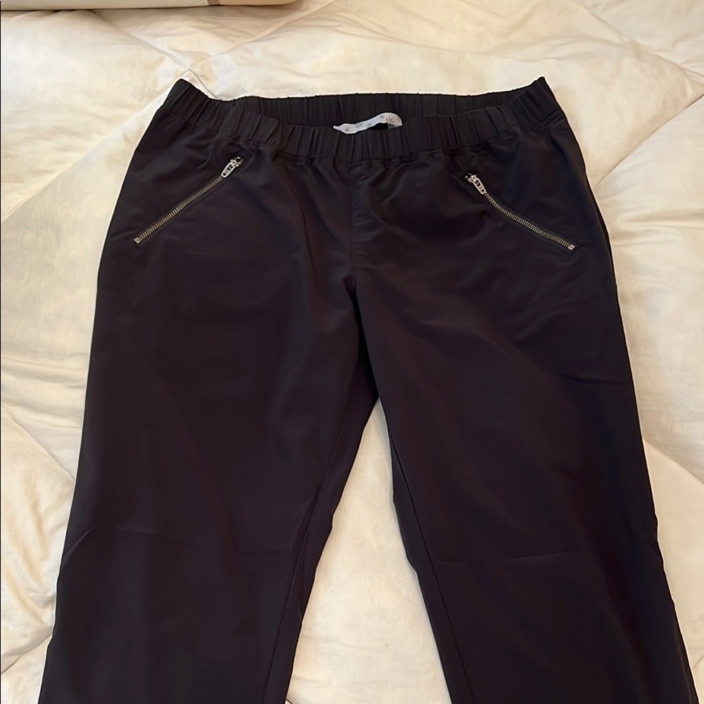 Athleta Black Joggers with Elastic Waistband